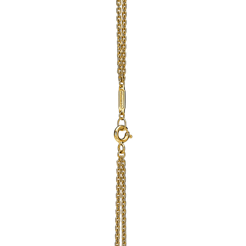 Tiffany & Co. Tiffany HardWear Colgante de eslabones dobles grandes de oro amarillo con diamantes en pavé Descuentos del mes