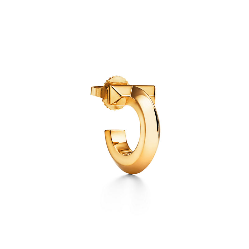 Tiffany & Co. Tiffany T Pendientes de aro T1 de oro amarillo Descuento por venta flash