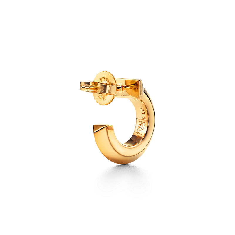 Tiffany & Co. Tiffany T Pendientes de aro T1 de oro amarillo Descuento por venta flash