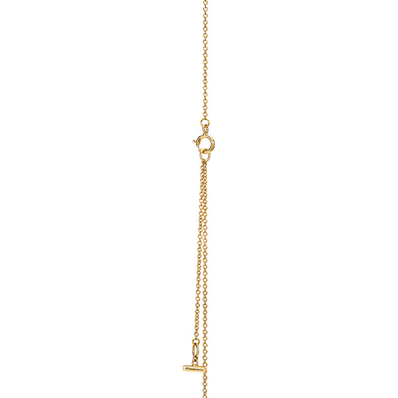 Tiffany & Co. Tiffany T Colgante circular de diamantes y nácar de oro amarillo Precio ultrabajo