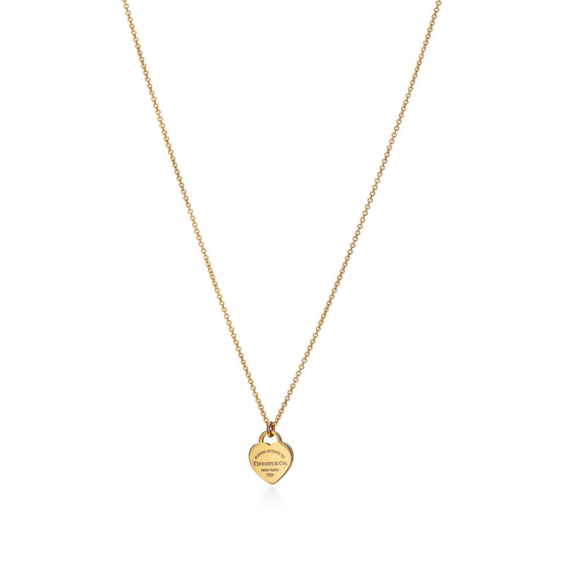 Tiffany & Co. Return to Tiffany™ Colgante de insignia de corazón mini en oro amarillo
