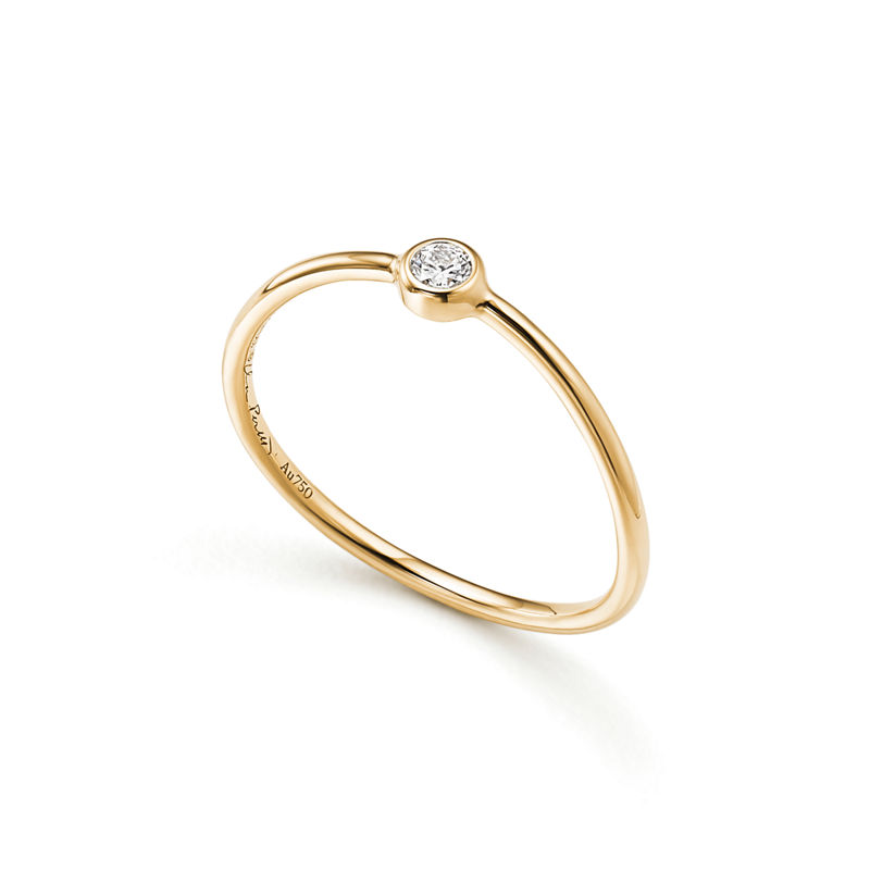 Tiffany & Co. Elsa Peretti® anillo de diamantes Wave de una hilera Ventas relámpago