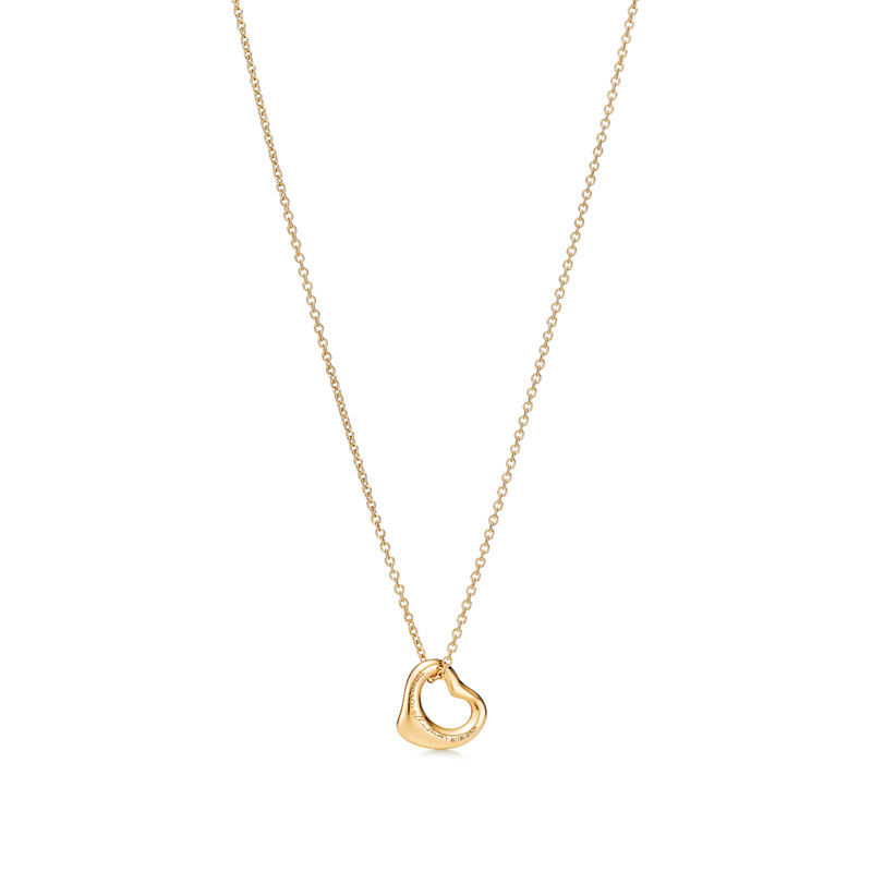 Tiffany & Co. Elsa Peretti® Colgante Open Heart en oro amarillo 11 mm Descuento
