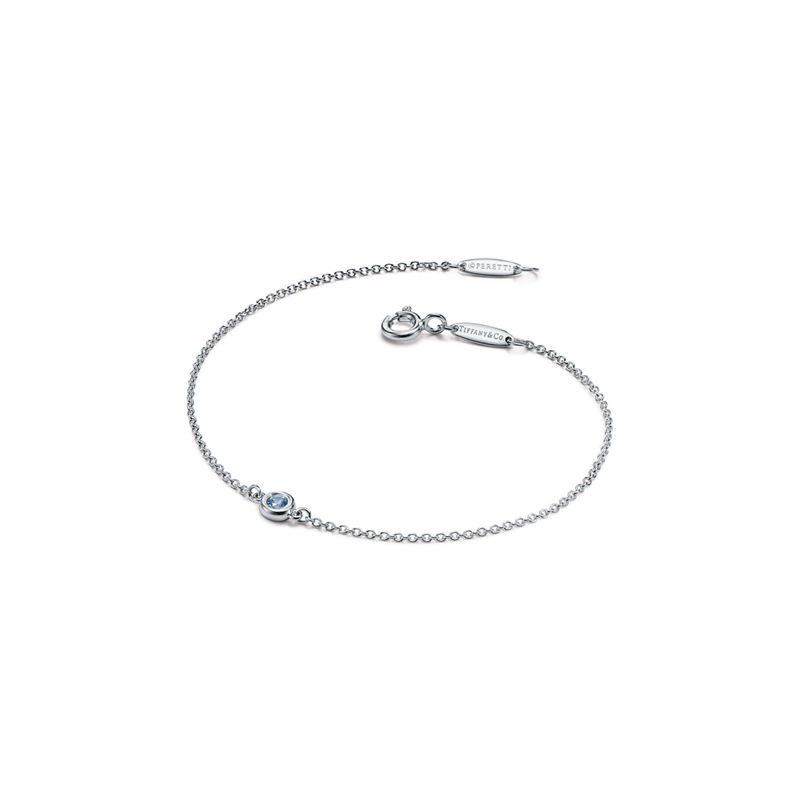 Tiffany & Co. Elsa Peretti® Pulsera de aguamarina Color by the Yard en plata Envío gratis