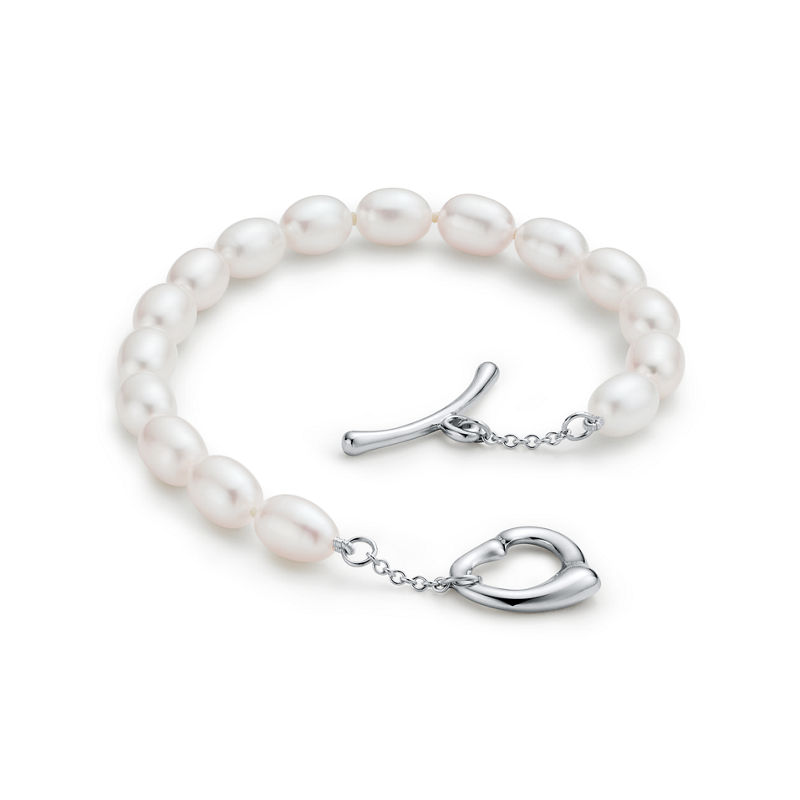 Tiffany & Co. Elsa Peretti® pulsera de perlas Open Heart ÚLTIMAS EDICIONES