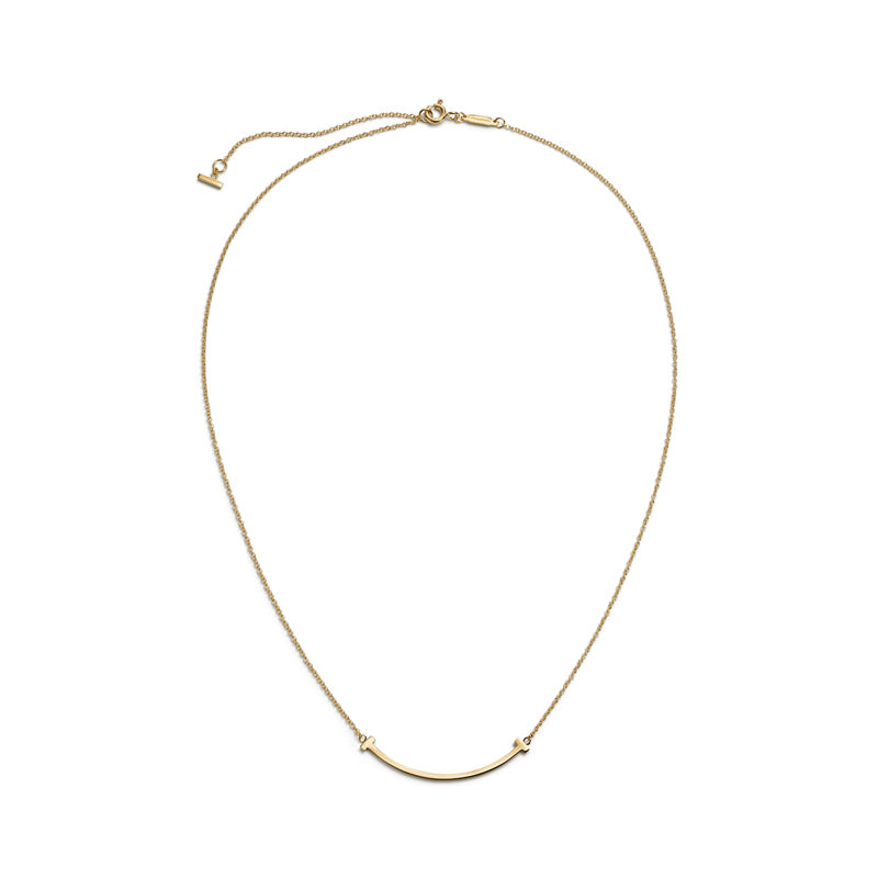 Tiffany & Co. Tiffany T Colgante Smile de oro amarillo tamaño pequeño Envío internacional gratuito