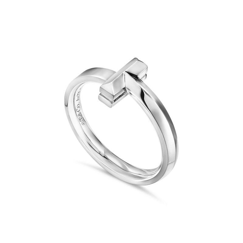 Tiffany & Co. Tiffany T T1 Anillo de oro blanco Limitado a 3 días