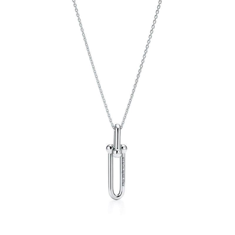 Tiffany & Co. Tiffany HardWear Colgante con eslabón alargado de plata de ley Descuento por venta flash