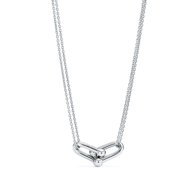 Tiffany & Co. Tiffany HardWear Colgante de eslabones dobles grandes de plata de ley Ofertas de temporada