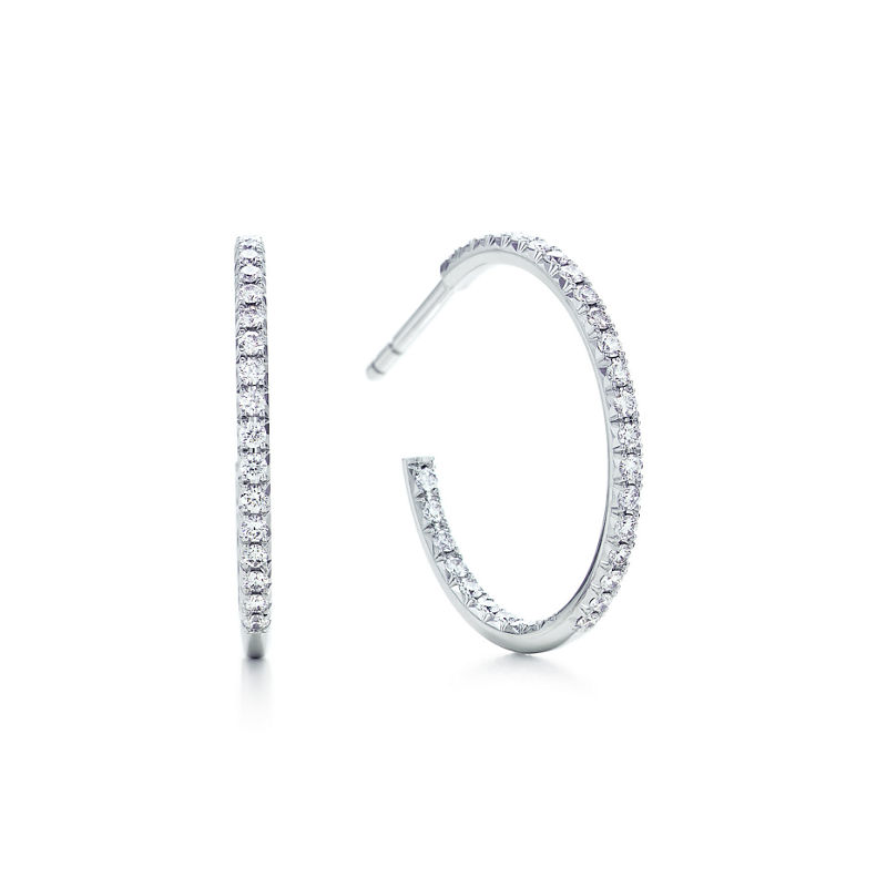 Tiffany & Co. Tiffany Metro pendientes en forma de aro