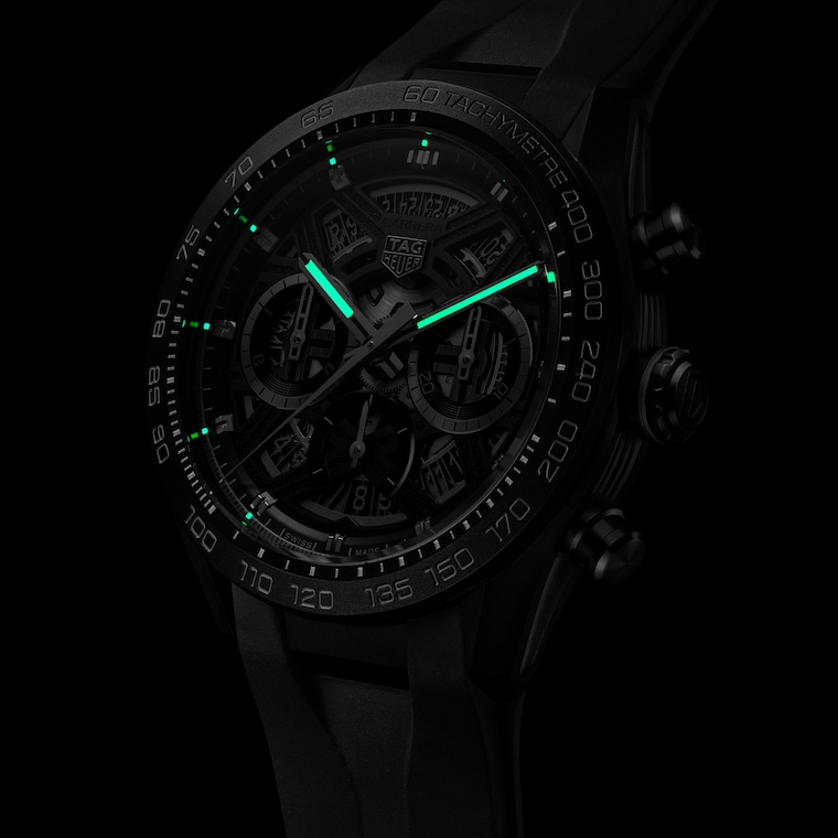 TAG Heuer TAG Heuer Carrera Chronograph Extreme Sport Automático 44 mm Titanio con revestimiento DLC CBU2080.FT6272 Grandes ahorros