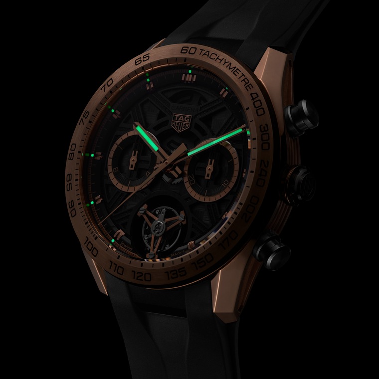TAG Heuer TAG Heuer Carrera Chronograph Tourbillon Extreme Sport Automático 44 mm Oro y titanio CBU5050.FT6273 Rebajas de fin de temporada