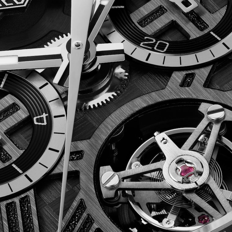 TAG Heuer TAG Heuer Carrera Chronograph Tourbillon Extreme Sport Automático 44 mm Titanio con revestimiento DLC CBU5080.FT6272 Precio ultrabajo