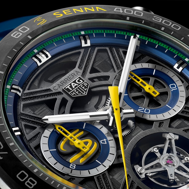 TAG Heuer TAG Heuer Carrera Chronograph Tourbillon Extreme Sport x Senna Automático 44 mm Titanio CBU5081.FT6274 En línea