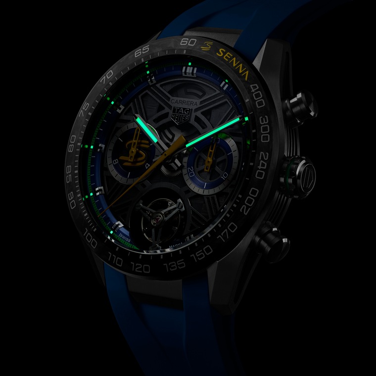 TAG Heuer TAG Heuer Carrera Chronograph Tourbillon Extreme Sport x Senna Automático 44 mm Titanio CBU5081.FT6274 En línea