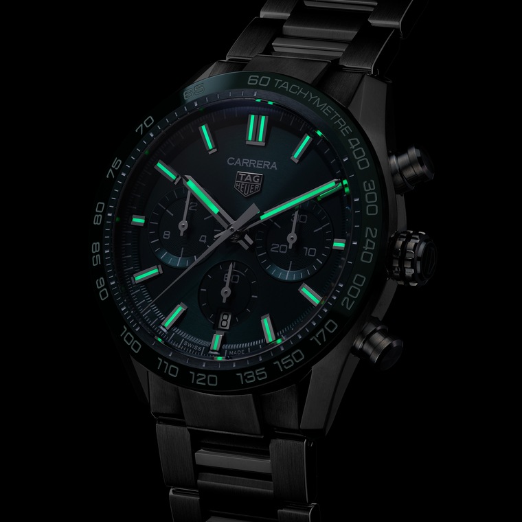 TAG Heuer TAG Heuer Carrera Chronograph Automático 44 mm Acero y cerámica CBN2A1N.BA0643 Venta caliente