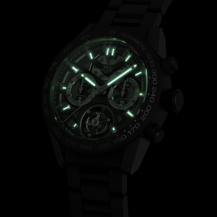 TAG Heuer TAG Heuer Carrera Chronograph Tourbillon Automático 45 mm Cerámica CAR5A90.BH0742 Tienda