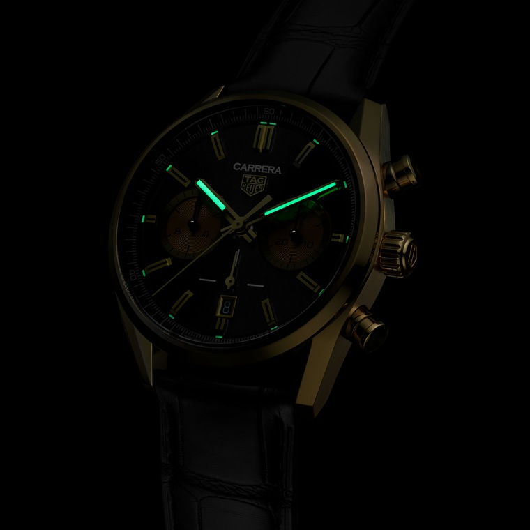 TAG Heuer TAG Heuer Carrera Chronograph Automático 42 mm Oro 3N CBN2044.FC8313 Últimos 2 días