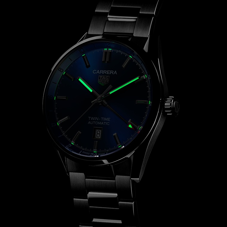 TAG Heuer TAG Heuer Carrera Twin-Time Automático 41 mm Acero WBN201A.BA0640 Liquidación
