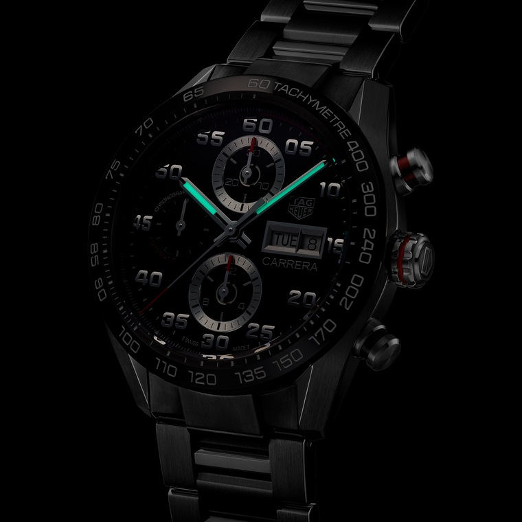 TAG Heuer TAG Heuer Carrera Chronograph Automático 44 mm Acero y cerámica CBN2A1AA.BA0643 Oferta exclusiva