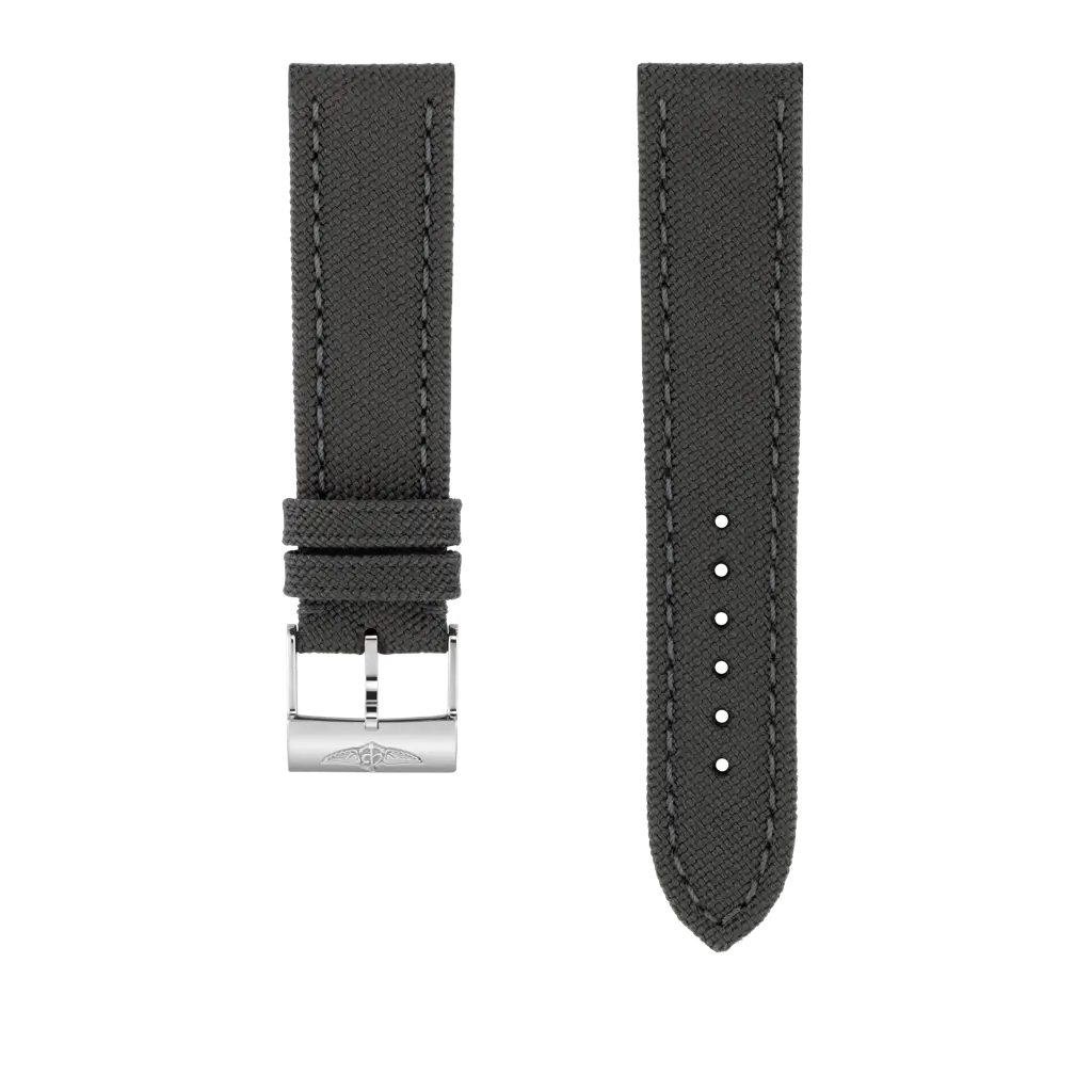 Breitling Correa de nylon color antracita - 22 MM