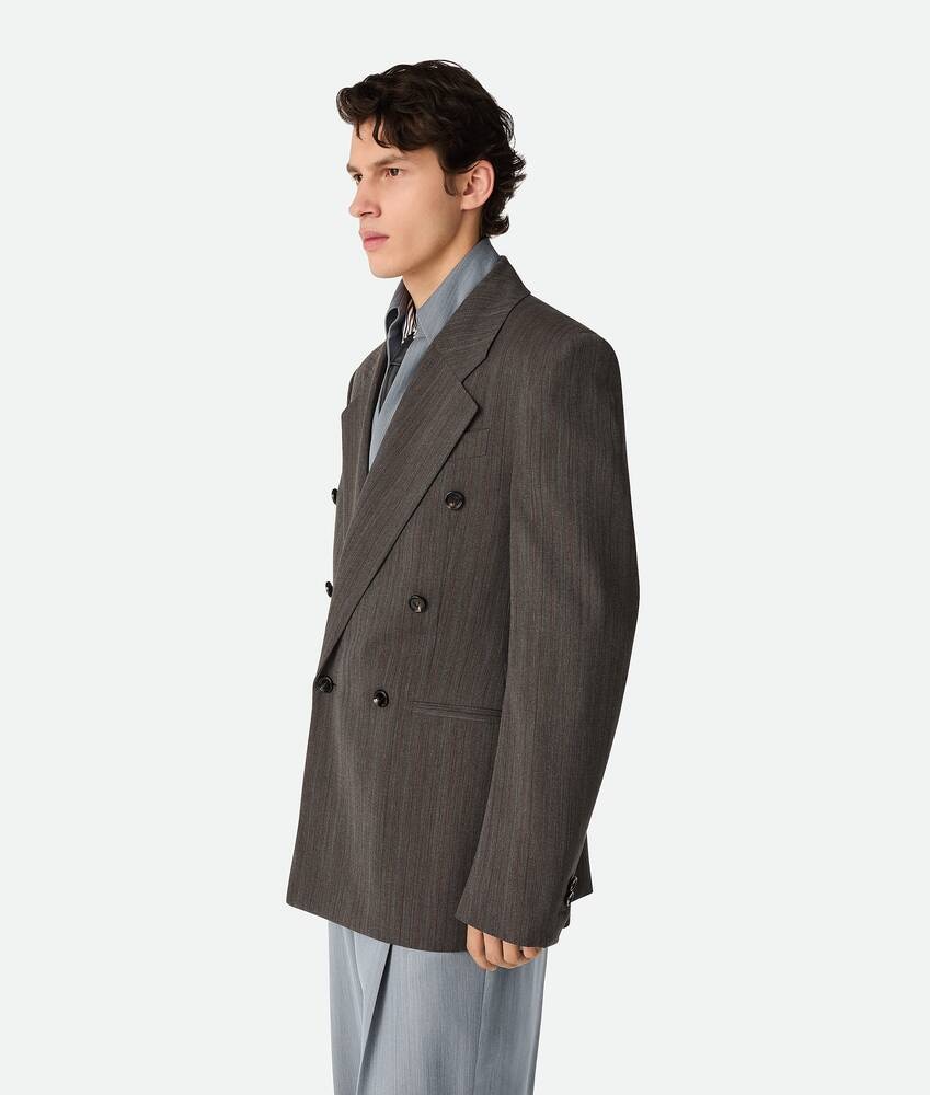 Bottega Veneta Chaqueta de lana con rayas discretas Envío gratis