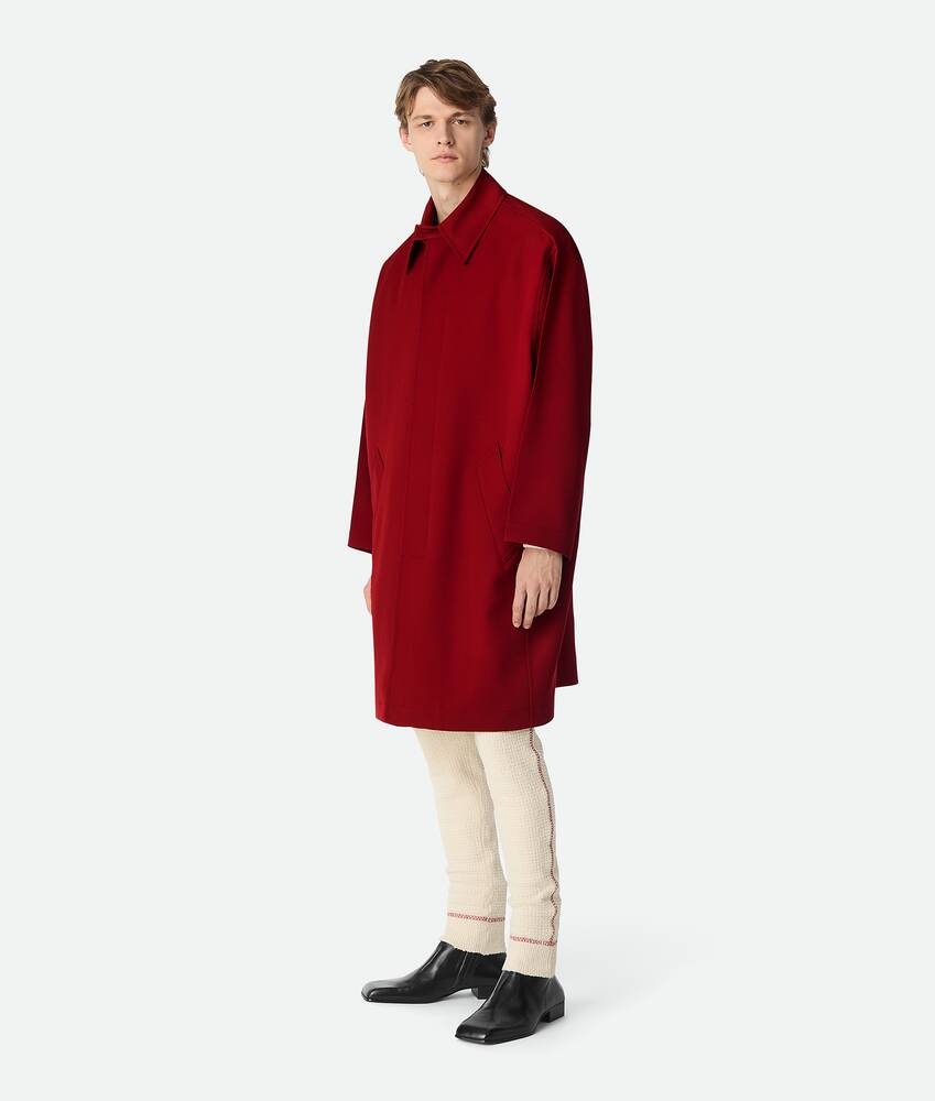 Bottega Veneta Abrigo de sastre de sarga de lana Último día