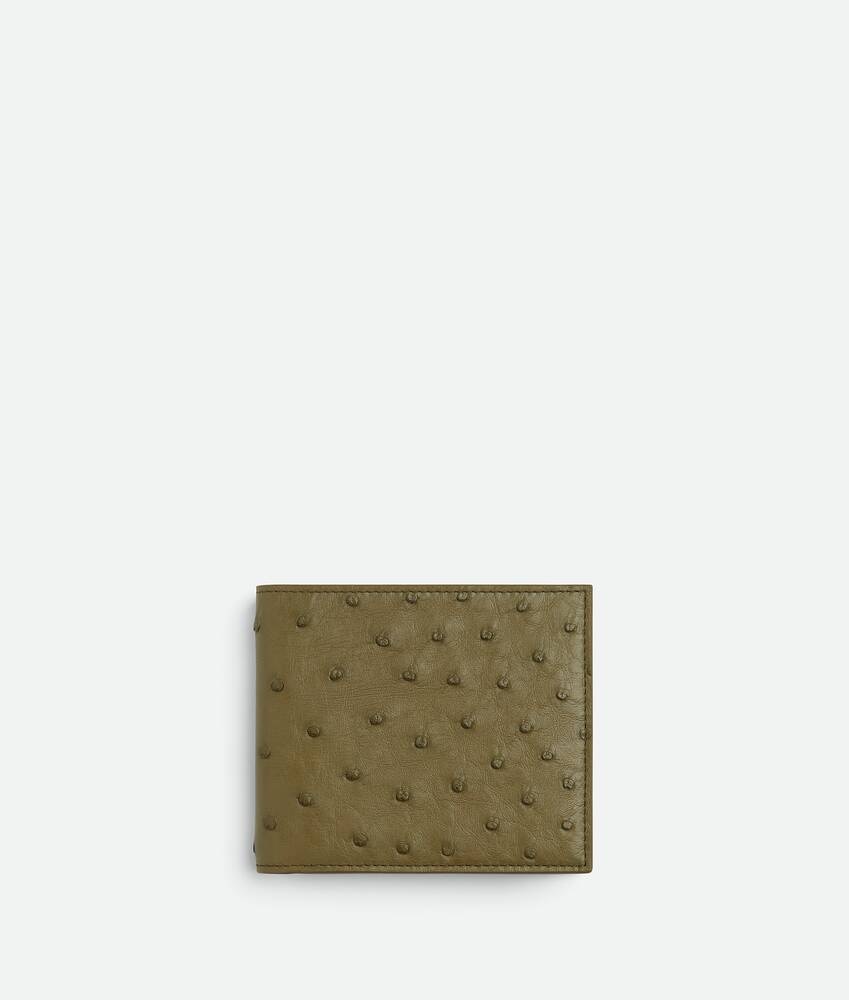Bottega Veneta Cartera Bi-Fold de piel de avestruz