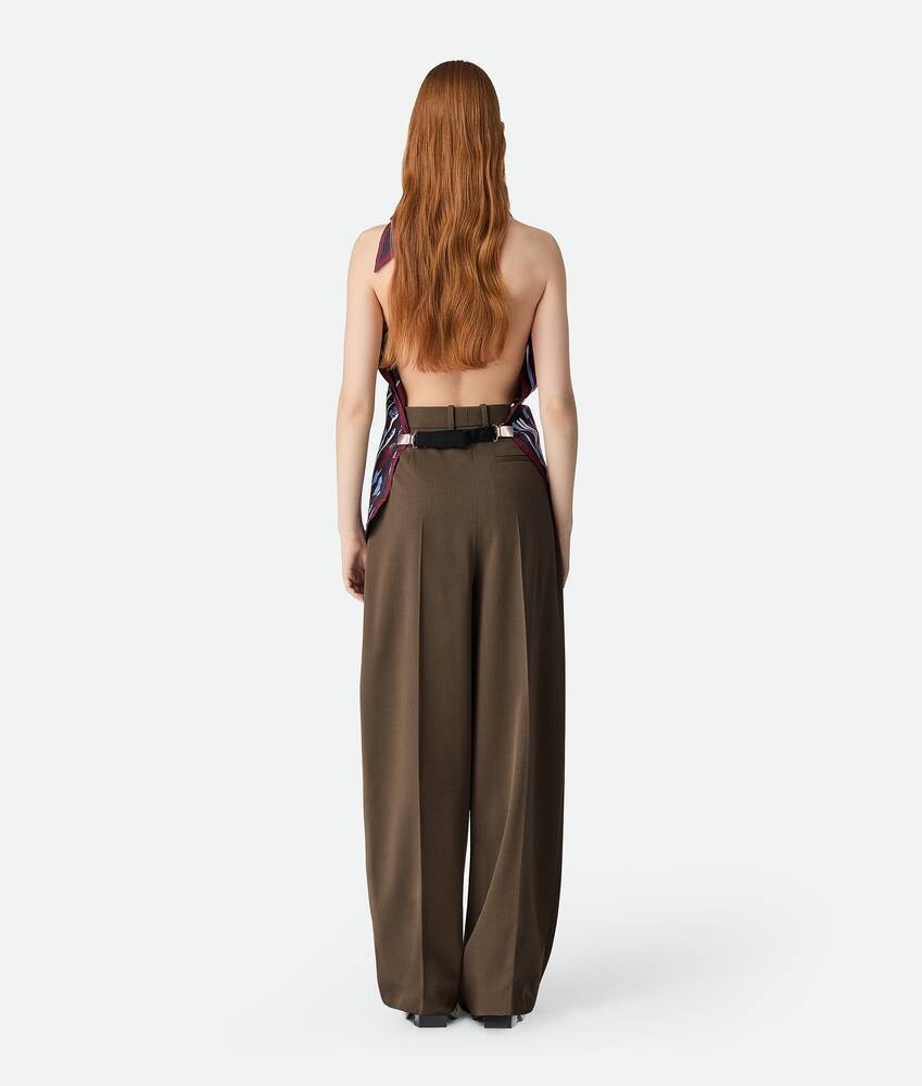 Bottega Veneta Blusa estampada de sarga de seda En línea
