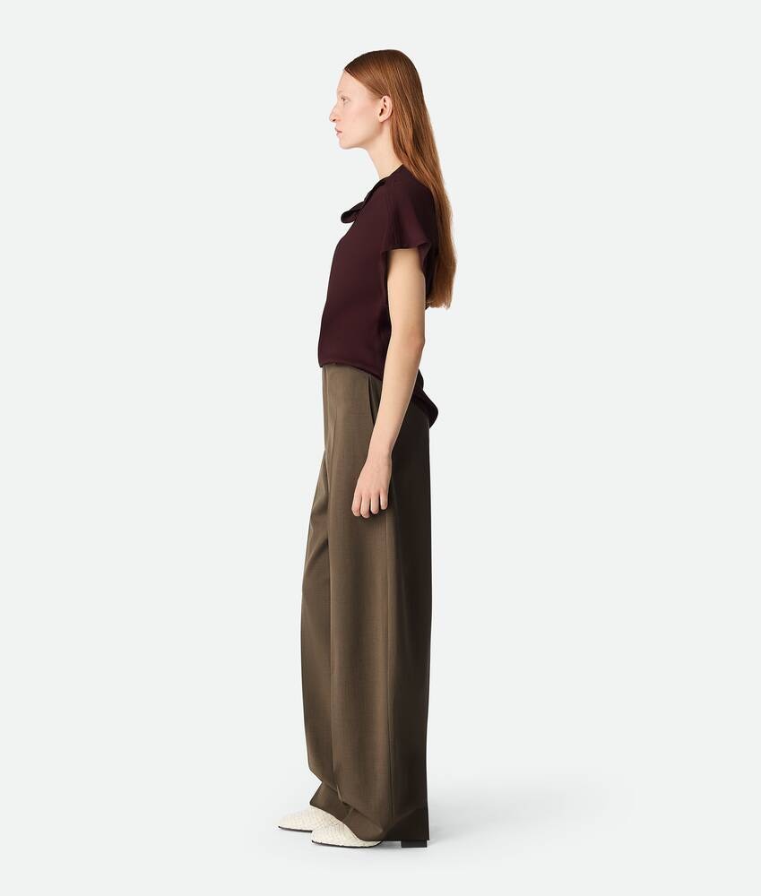 Bottega Veneta Pantalones rectos de lana Outlet