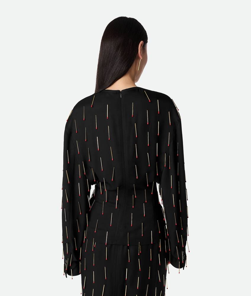 Bottega Veneta Camiseta de viscosa con fósforos En oferta