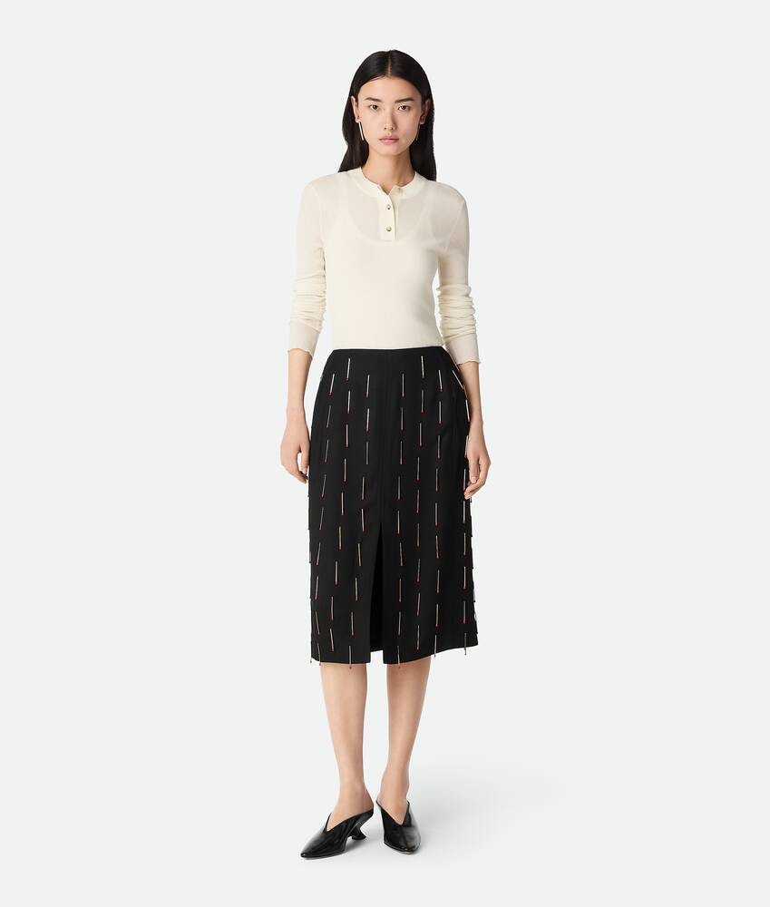 Bottega Veneta Falda de viscosa con fósforos