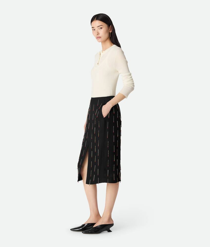 Bottega Veneta Falda de viscosa con fósforos Gran oferta
