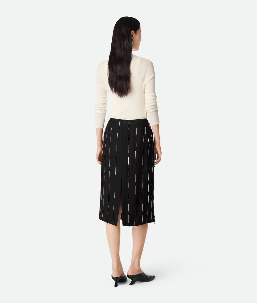 Bottega Veneta Falda de viscosa con fósforos Gran oferta