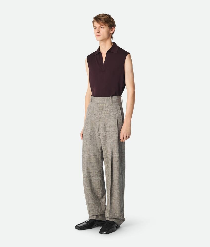 Bottega Veneta Pantalones rectos de viscosa con motas de color Tienda
