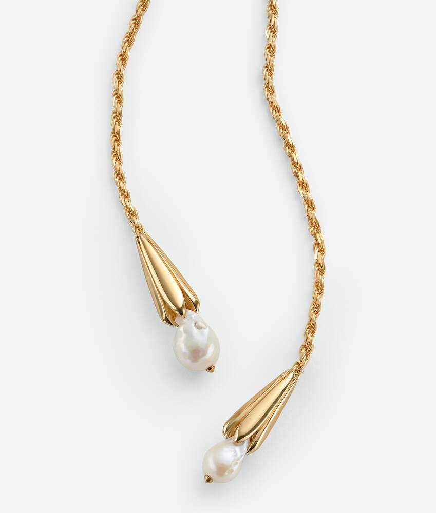 Bottega Veneta Collar Pearl estilo bufanda Tienda de fábrica