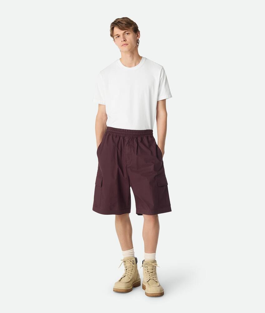 Bottega Veneta Pantalones cortos cargo de algodón resinado