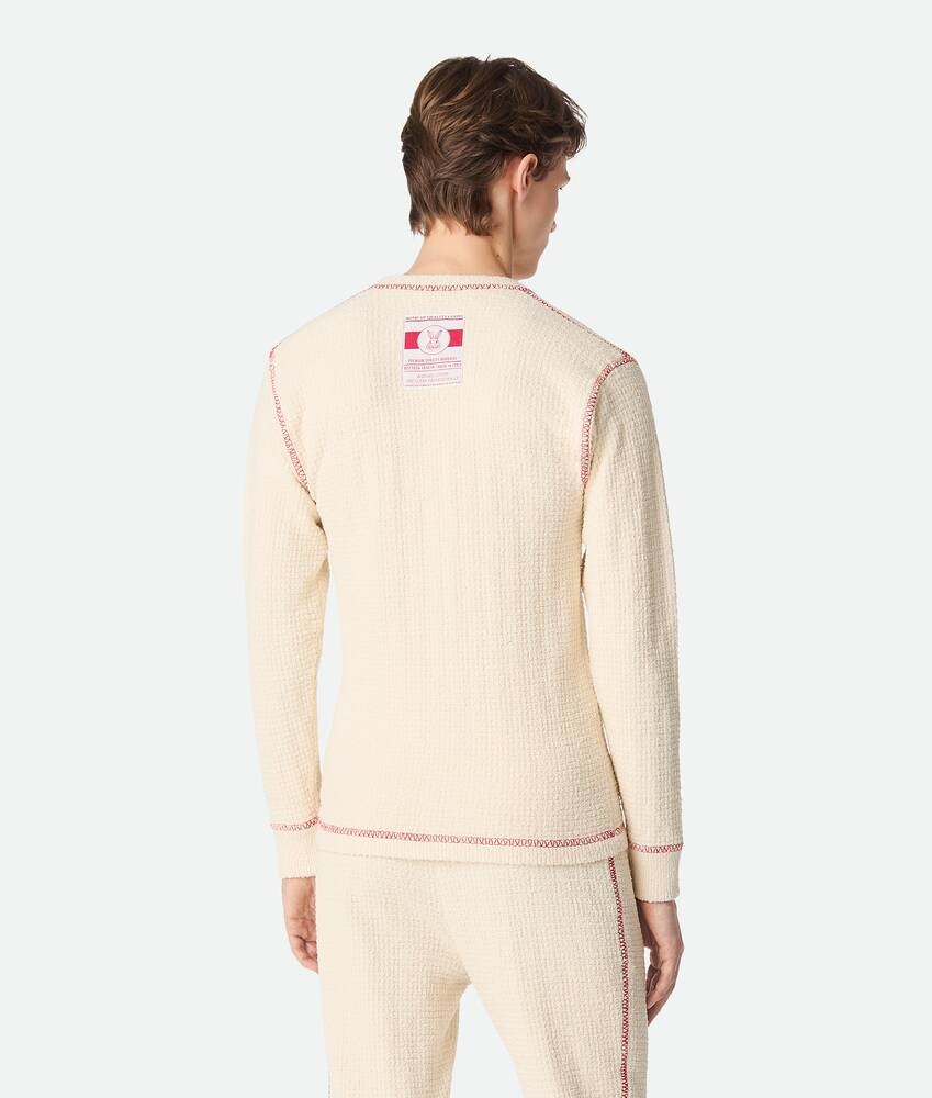 Bottega Veneta Jersey de algodón gofrado Grandes ahorros