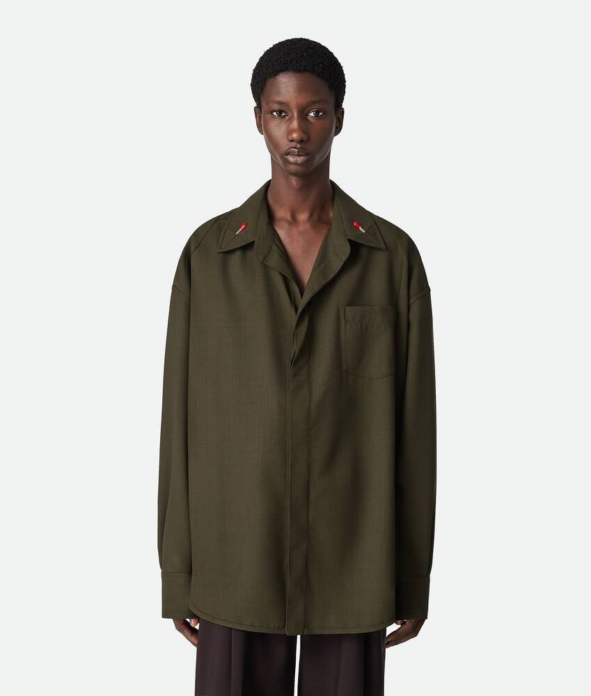 Bottega Veneta Camisa de lana ligera En línea