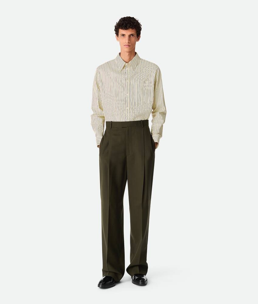 Bottega Veneta Pantalones Wide Leg de lana ligera