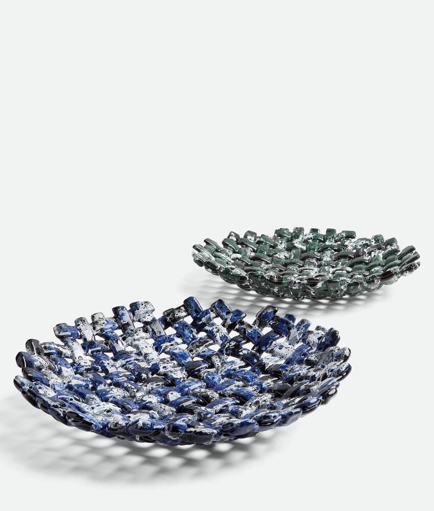 Bottega Veneta Bandeja esmaltada Volcanic Intrecciato Ofertas