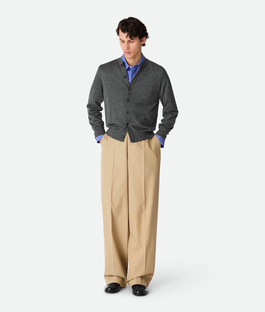 Bottega Veneta Pantalones rectos de sarga de algodón