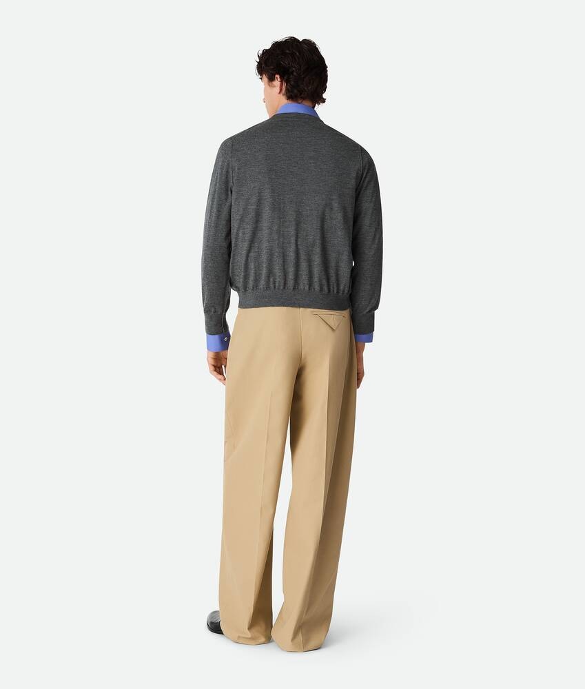 Bottega Veneta Pantalones rectos de sarga de algodón Últimos 3 días