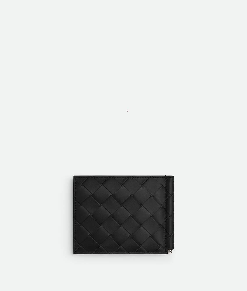 Bottega Veneta Cartera Con Clip Para Billetes Intrecciato Liquidación
