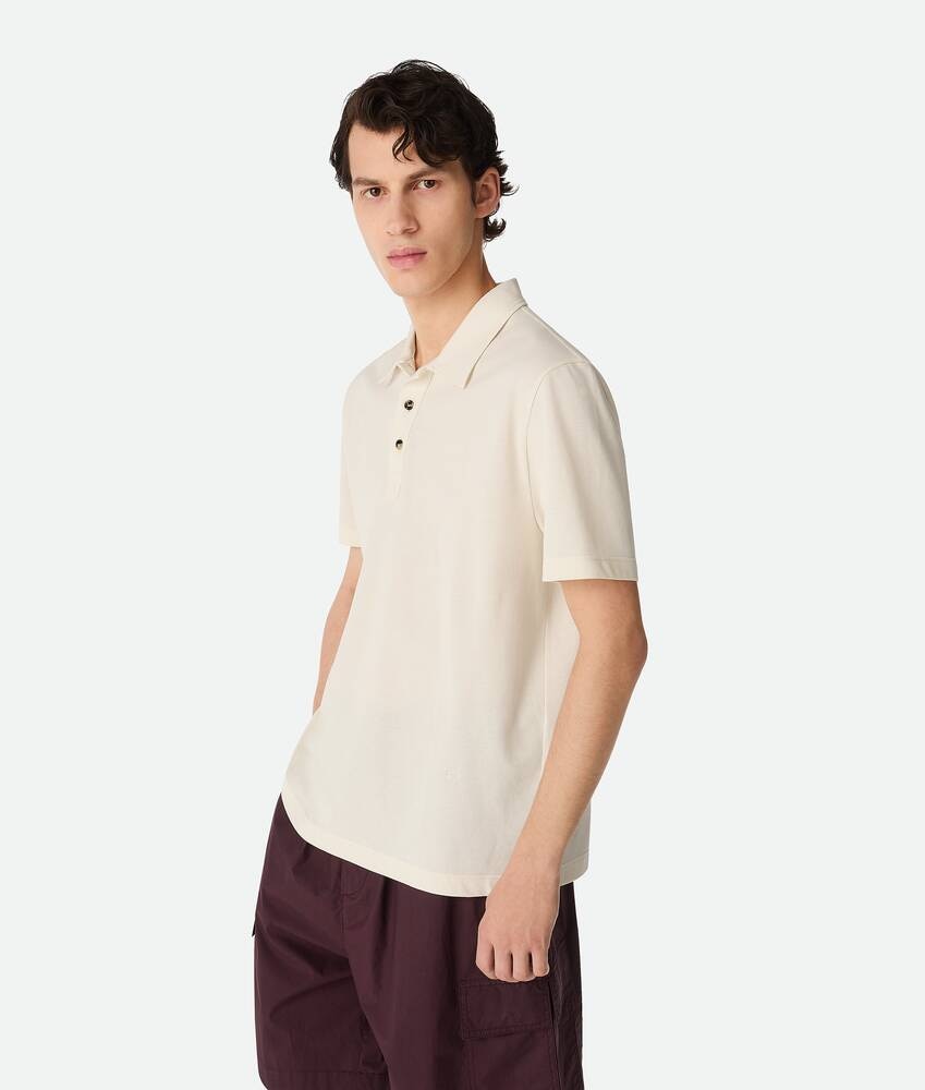 Bottega Veneta Polo de punto de algodón fino Libre de impuestos