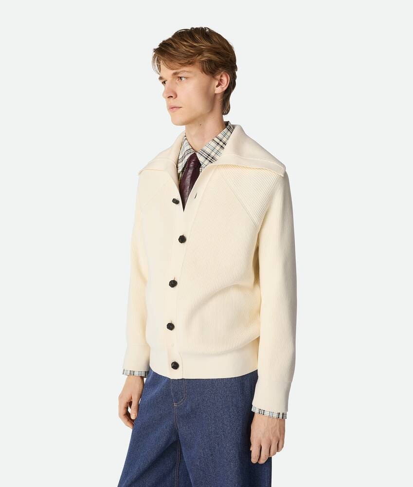 Bottega Veneta Cárdigan de punto inglés de algodón Oferta exclusiva
