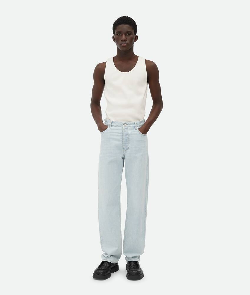 Bottega Veneta Vaqueros Wide Leg con efecto muy desteñido