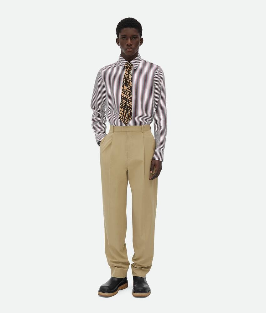 Bottega Veneta Pantalones de sarga de algodón ligero