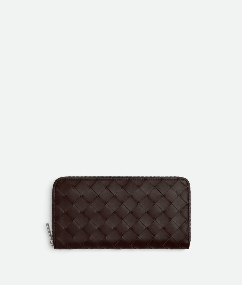 Bottega Veneta Cartera Con Cremallera En El Contorno Intrecciato