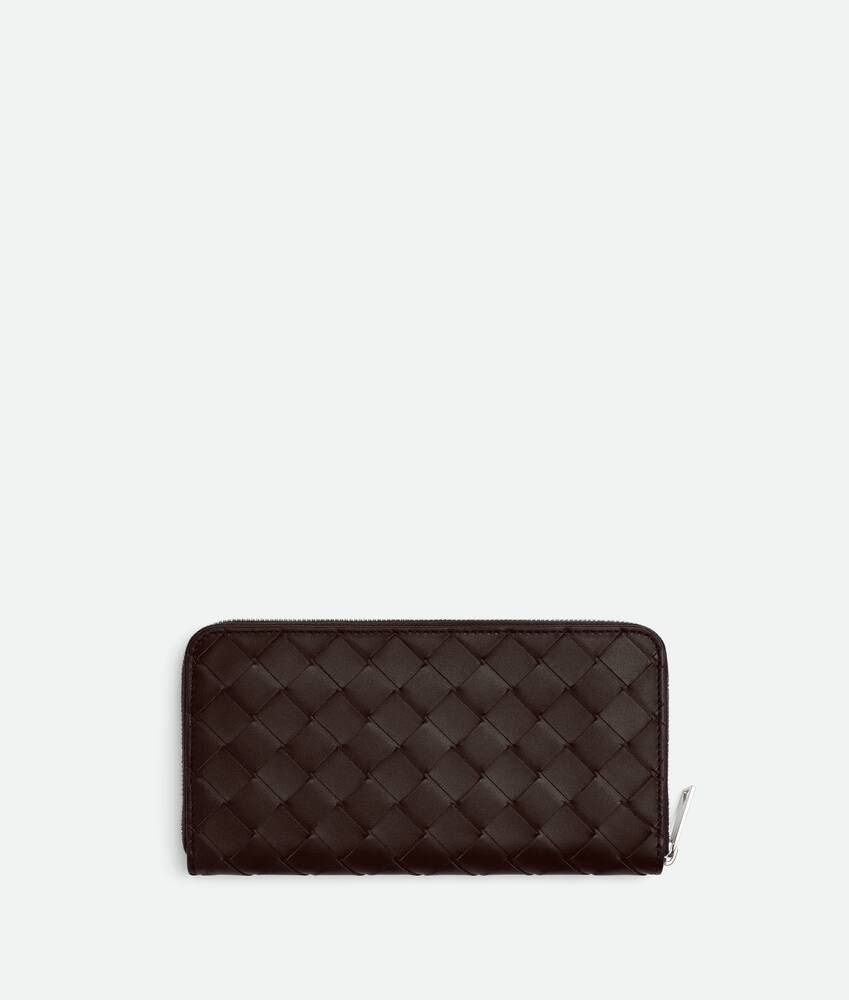 Bottega Veneta Cartera Con Cremallera En El Contorno Intrecciato En oferta